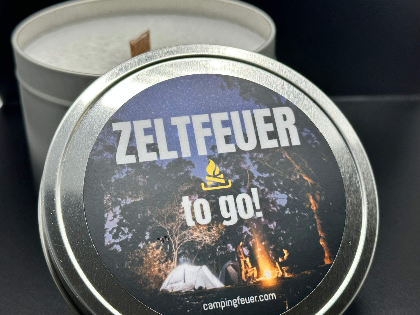Zeltfeuer to go! als Lagerfeuer mit Holznote